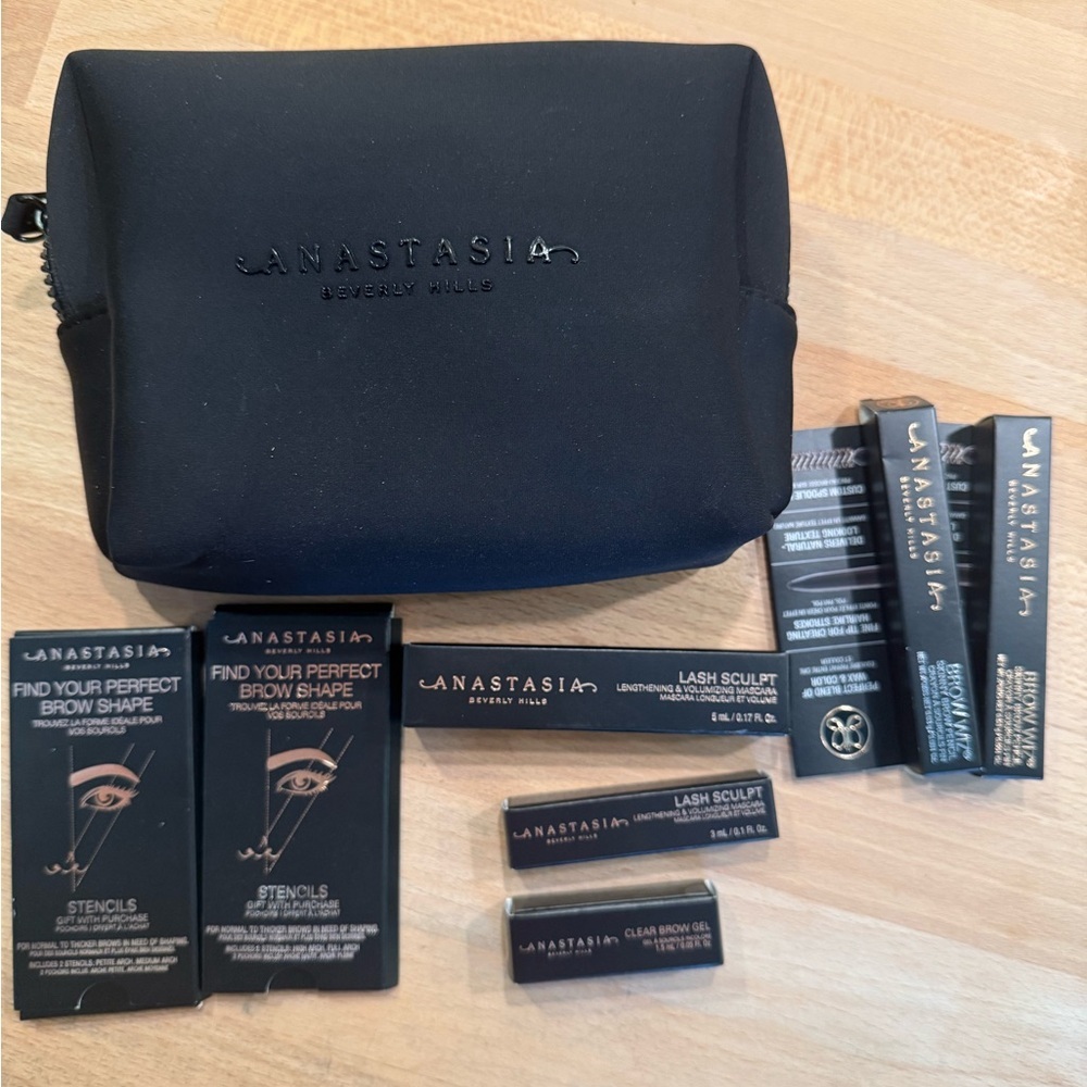Anastasia Beverly Hills Brow & Lash Set - w/Black Travel Pouch NEW!